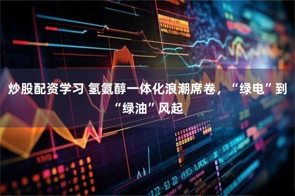 炒股配资学习 氢氨醇一体化浪潮席卷，“绿电”到“绿油”风起