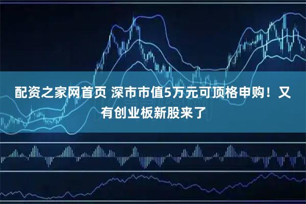 配资之家网首页 深市市值5万元可顶格申购！又有创业板新股来了